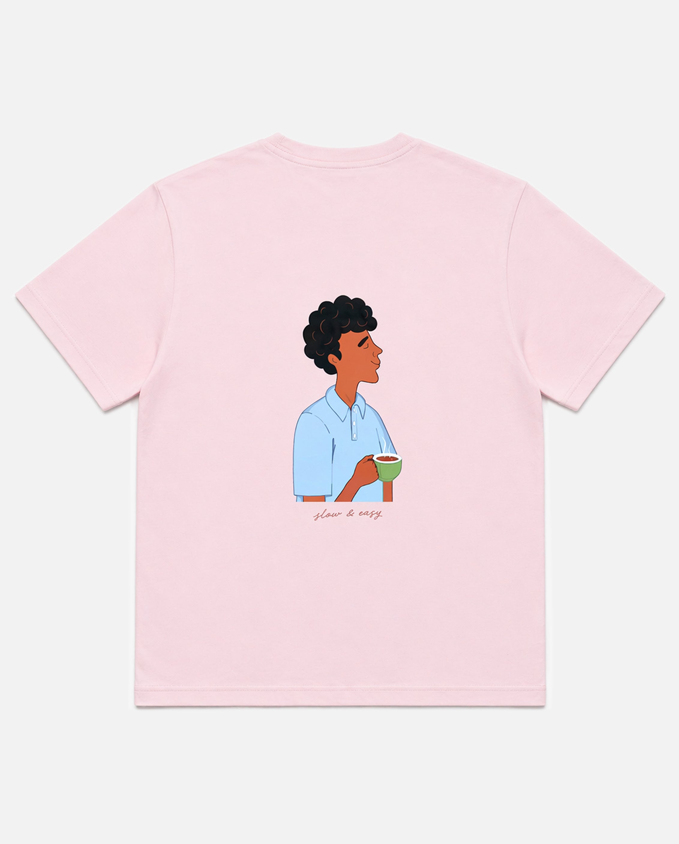Bare Brown  Pink Slim Fit Crew Neck T-Shirt