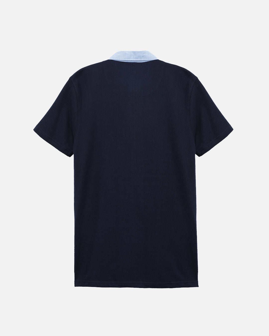 Bare Brown Navy Slim Fit Light weight Polo T-Shirt