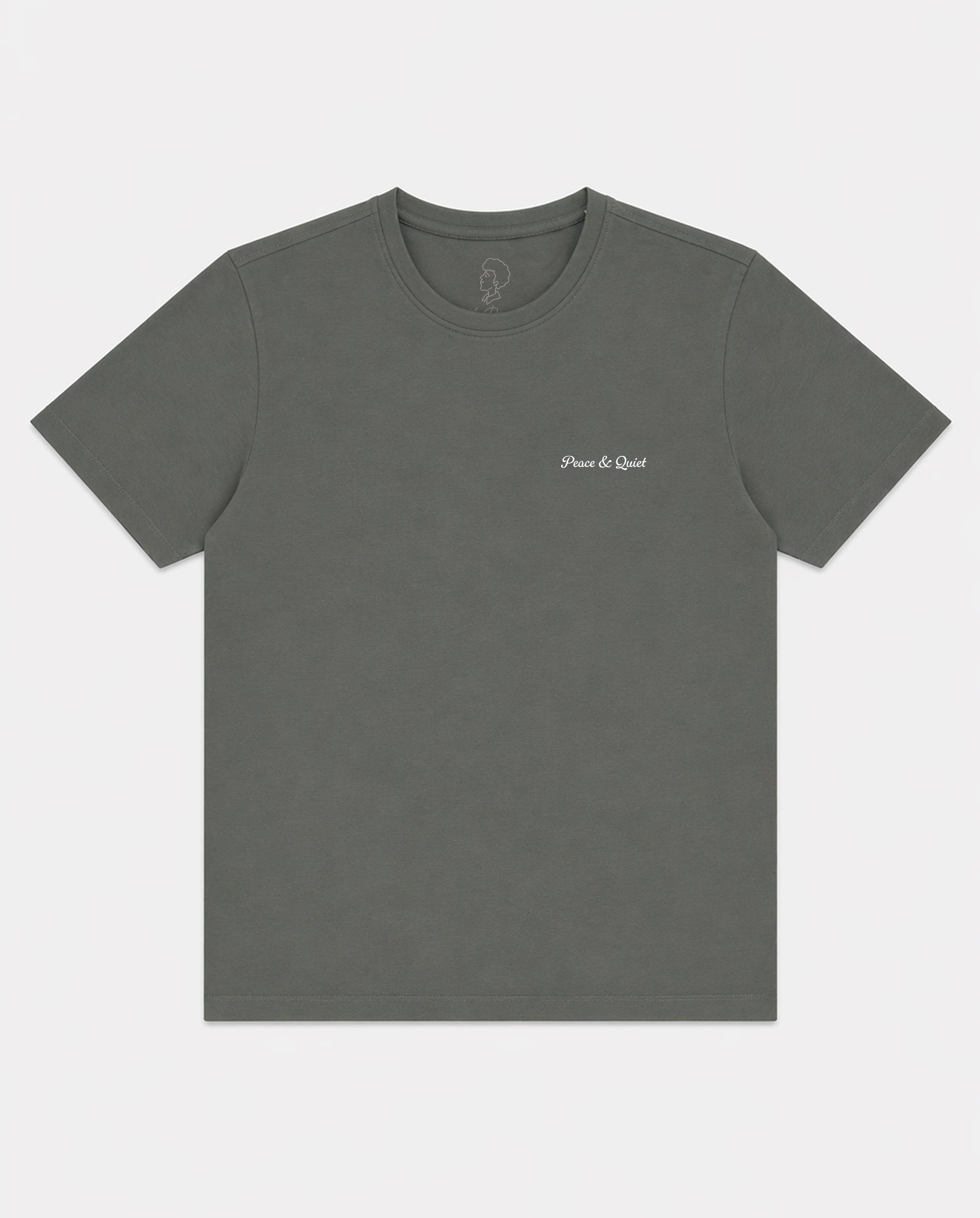Bare Brown Olive Slim Fit Crew Neck T-Shirt