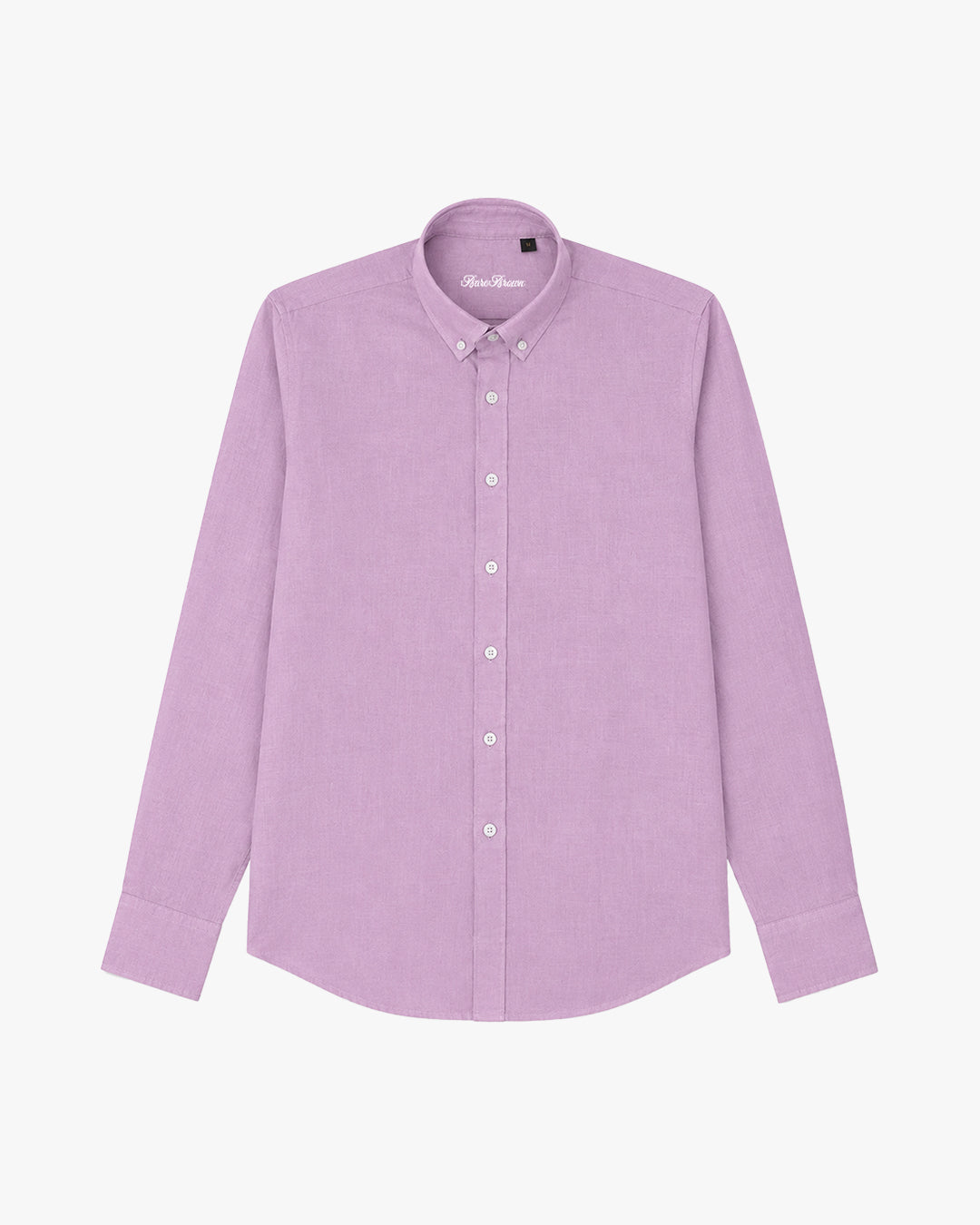Bare Brown Button Down Collar Linen Shirt, Slim Fit with Full Sleeves - Mauve