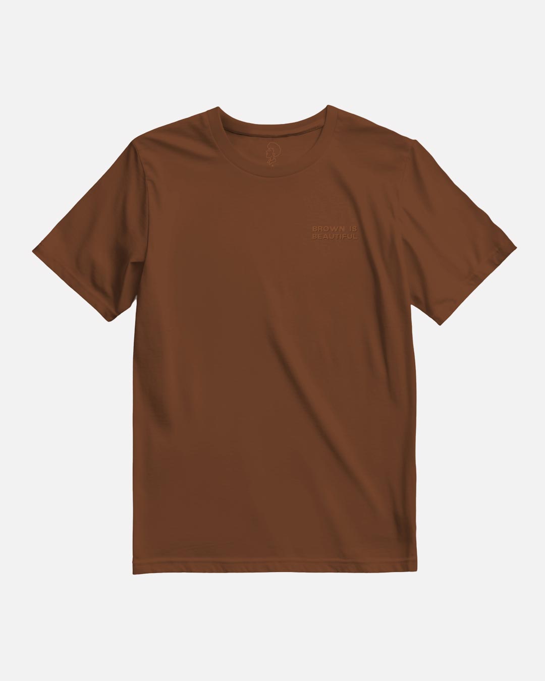 Bare Brown Brown Slim Fit Crew Neck T-Shirt