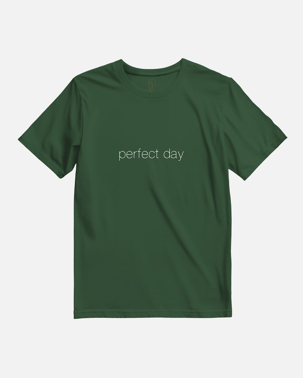 Bare Brown Green Slim Fit Crew Neck T-Shirt