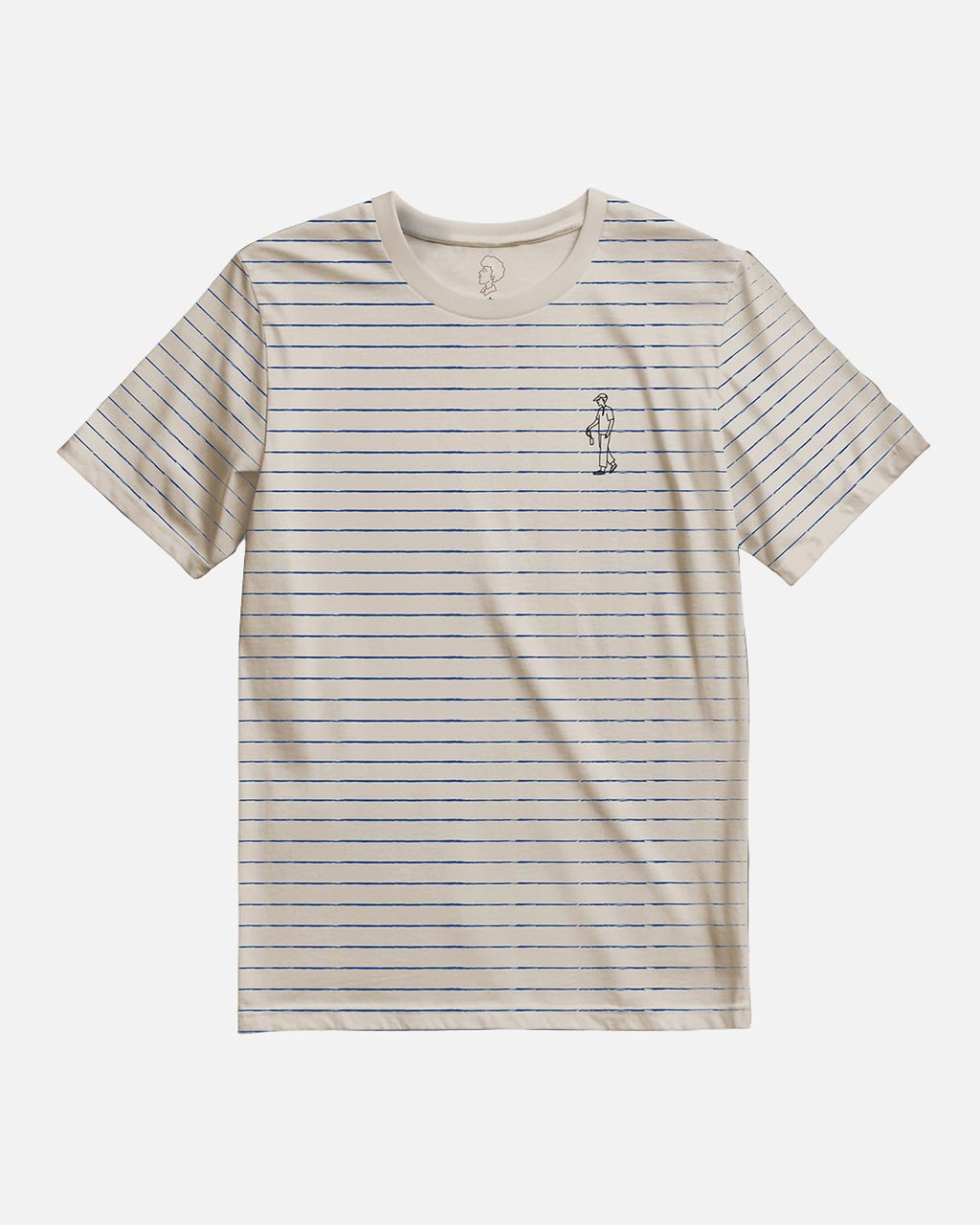 Bare Brown Beige Slim Fit Crew Neck T-Shirt