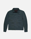 Bare Brown Button Closure Shacket with 4 Pockets - Green