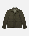 Bare Brown Corduroy Overshirt with Pockets - Olive green