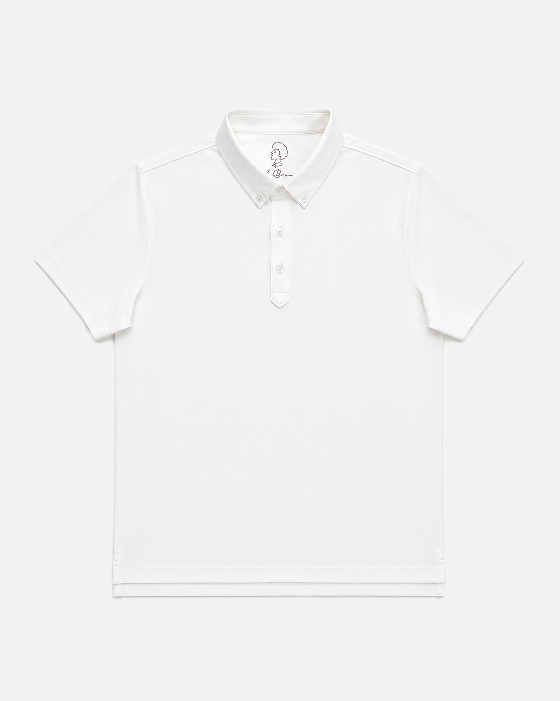Mr.Brown Slim Fit Polo T-Shirt White