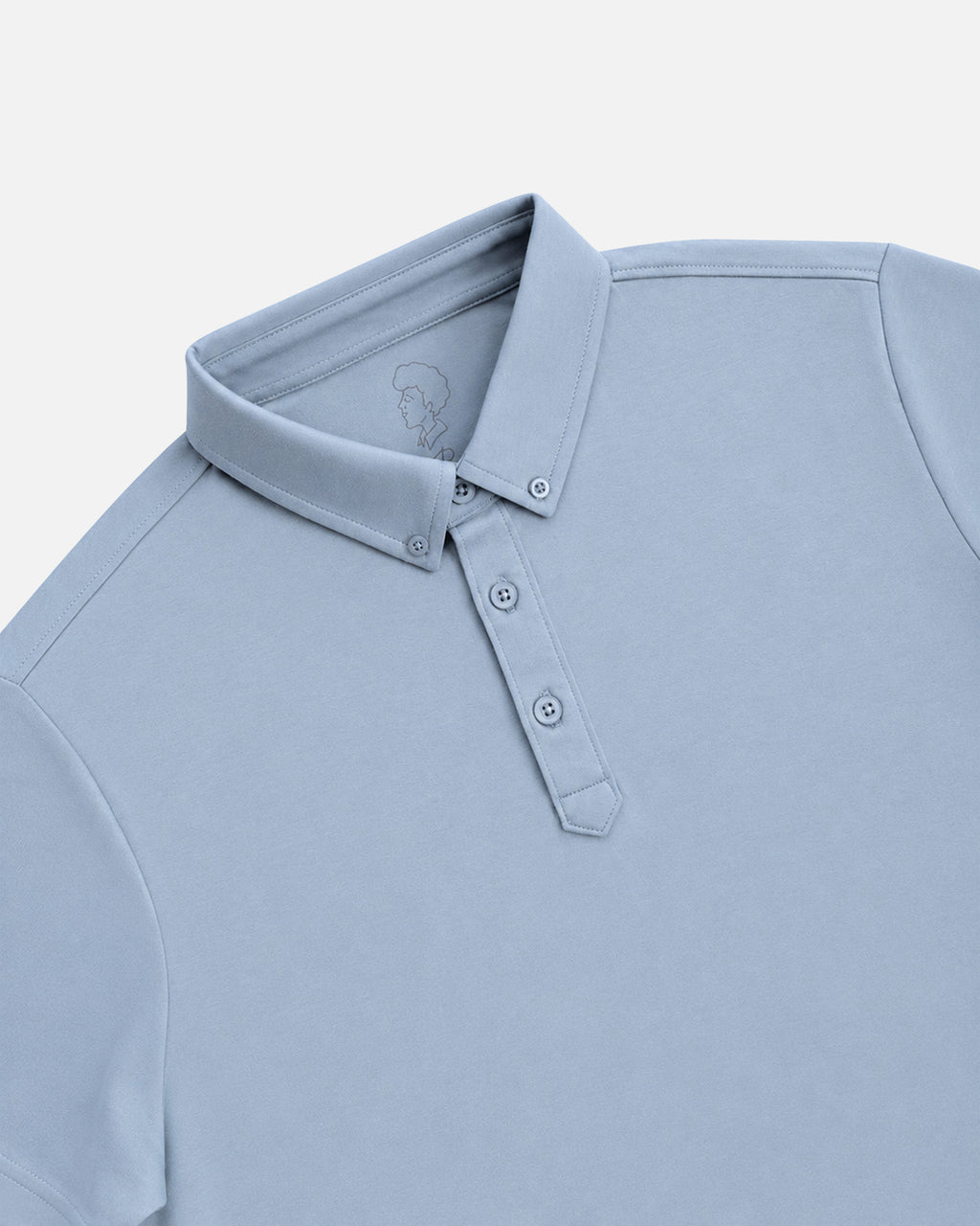 Mr.Brown Slim Fit Polo T-Shirt Greyish Blue