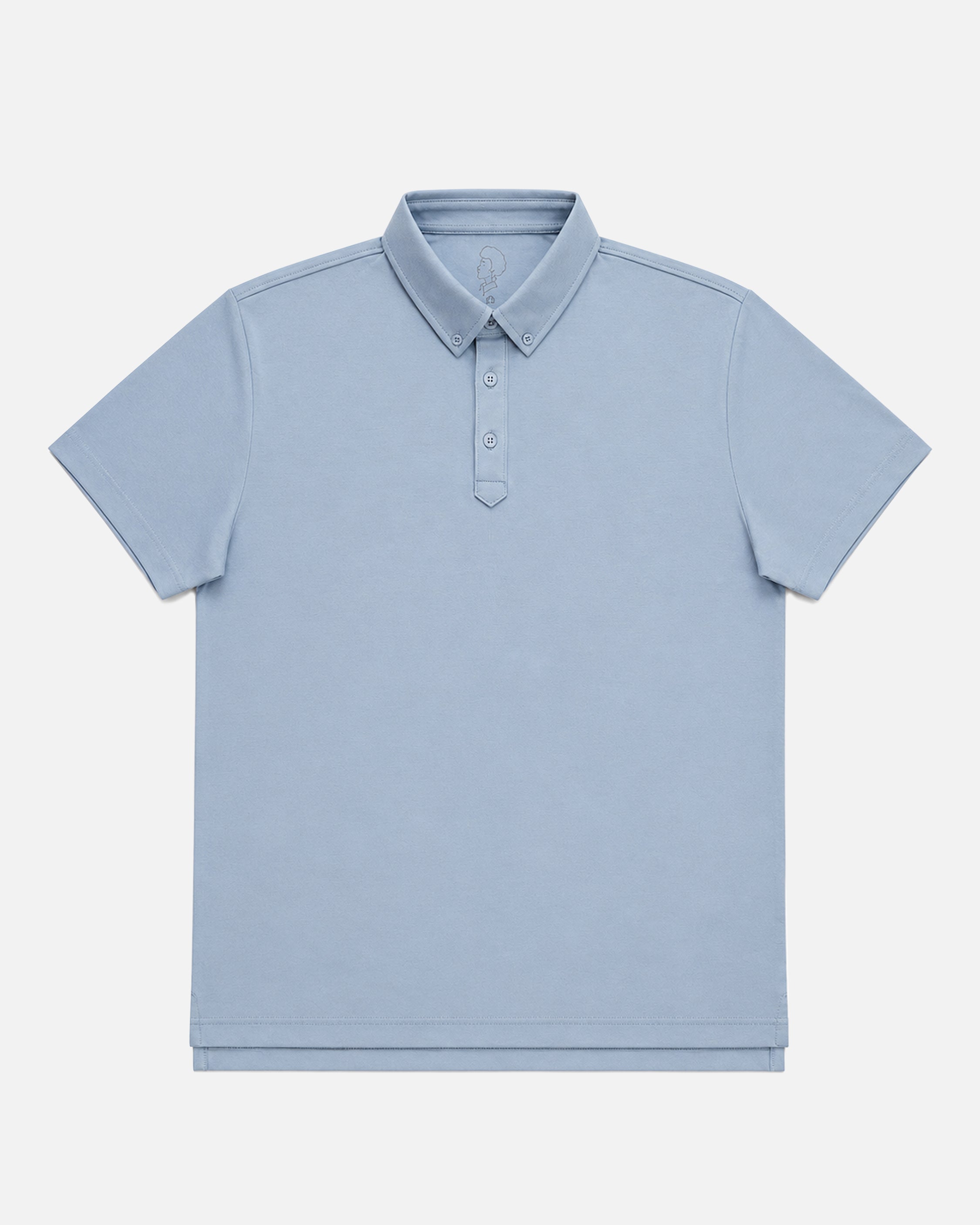 Mr.Brown Slim Fit Polo T-Shirt Greyish Blue