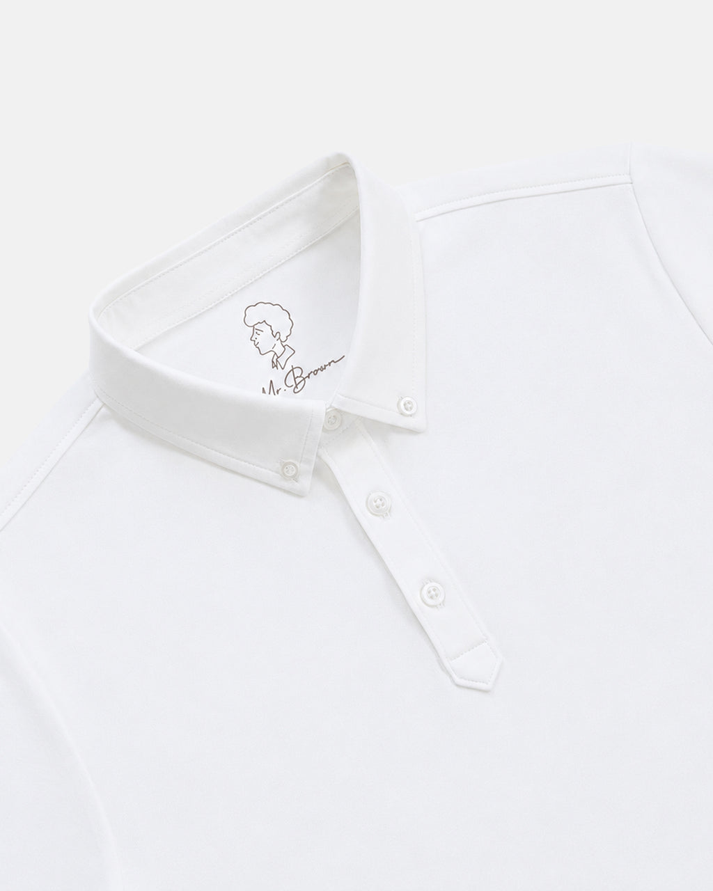 Mr.Brown Slim Fit Polo T-Shirt White