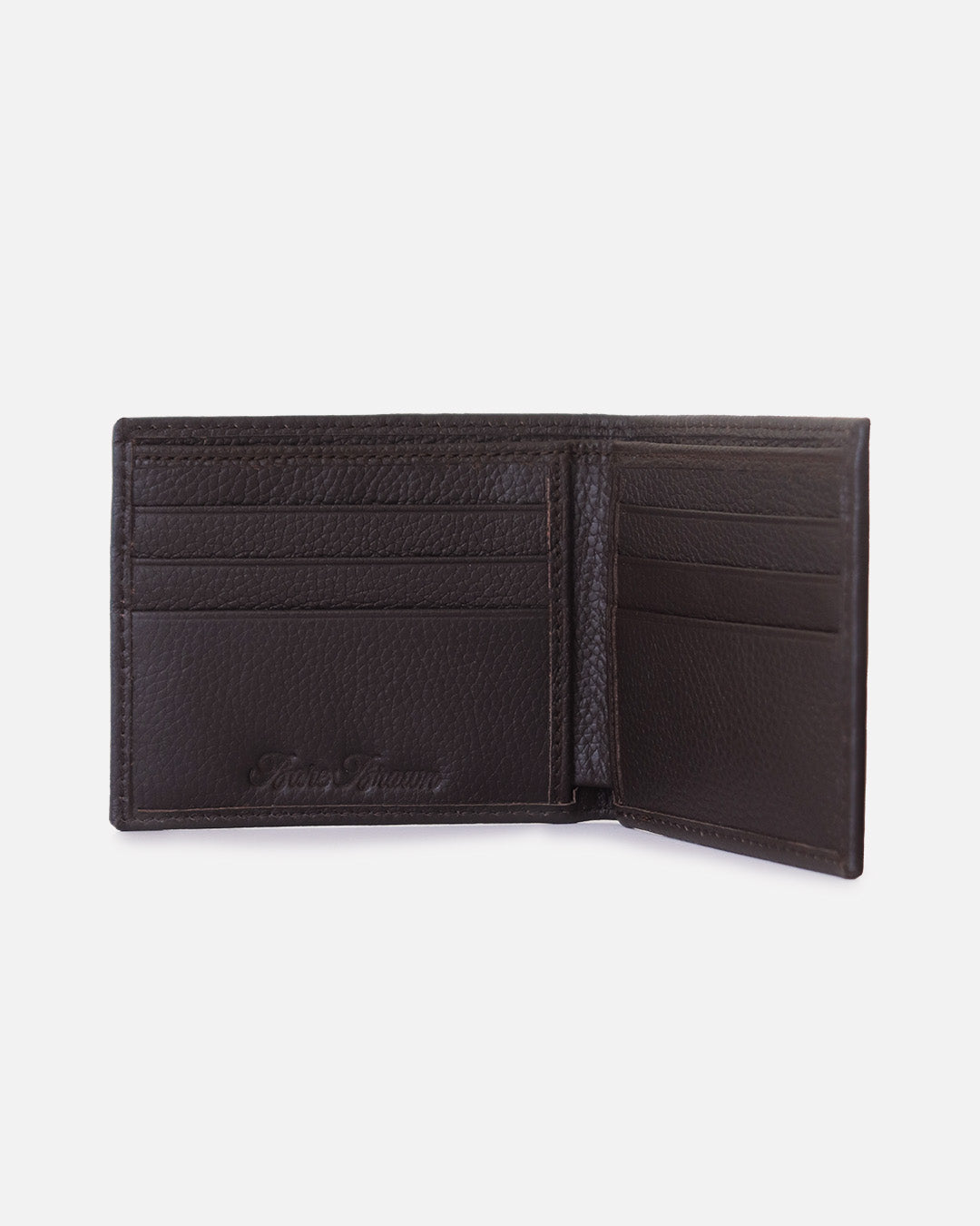 Genuine Leather Brown Bi-fold Wallet With RFID Protection