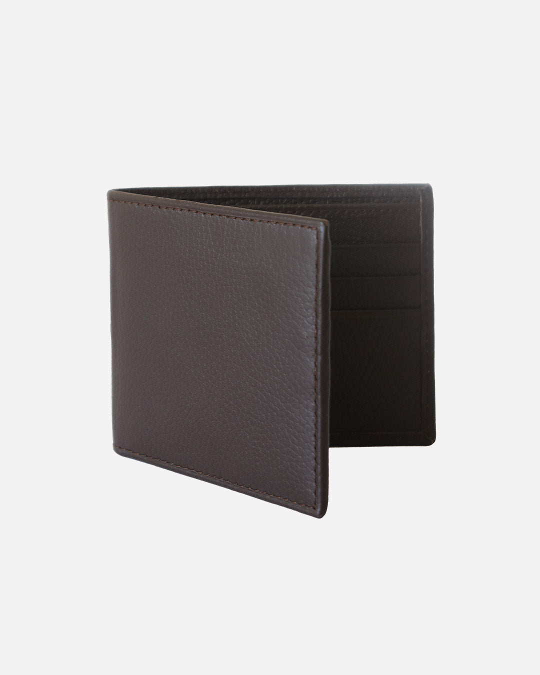 Genuine Leather Brown Bi-fold Wallet With RFID Protection